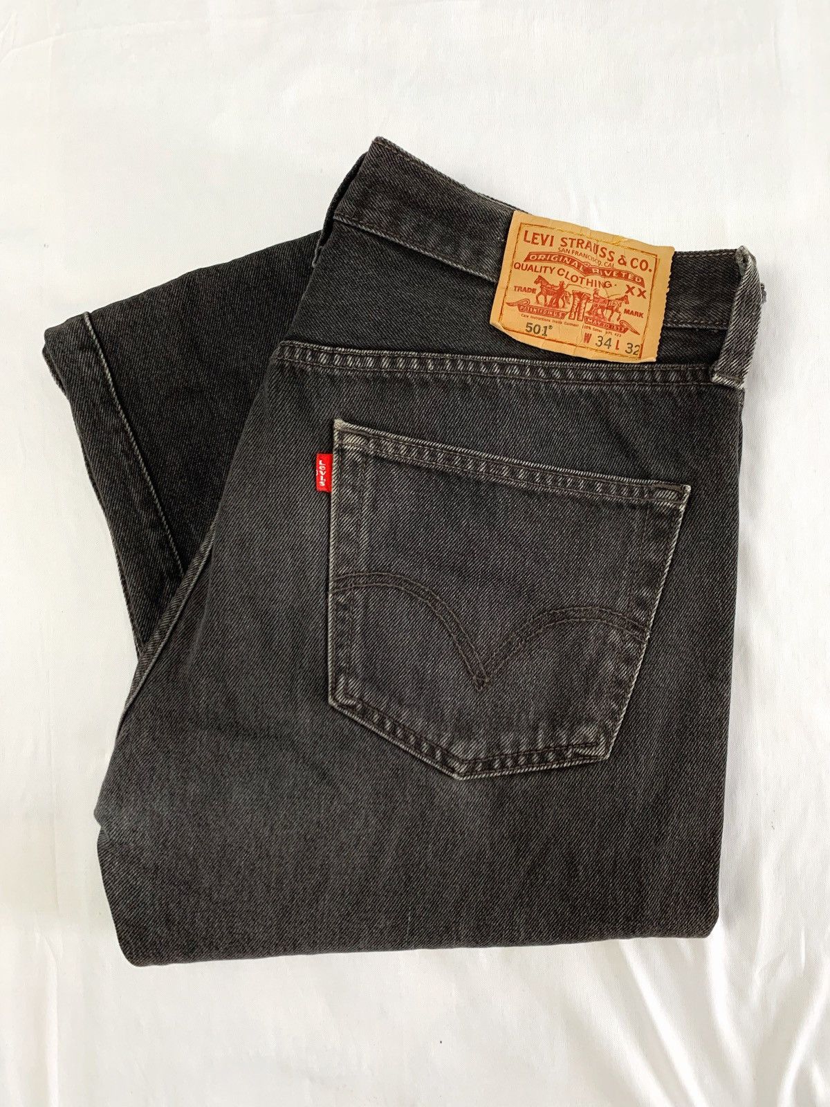 Levi's Levis 501 black stone size 33-35 Size US 34 / EU 50 - 1 Thumbnail