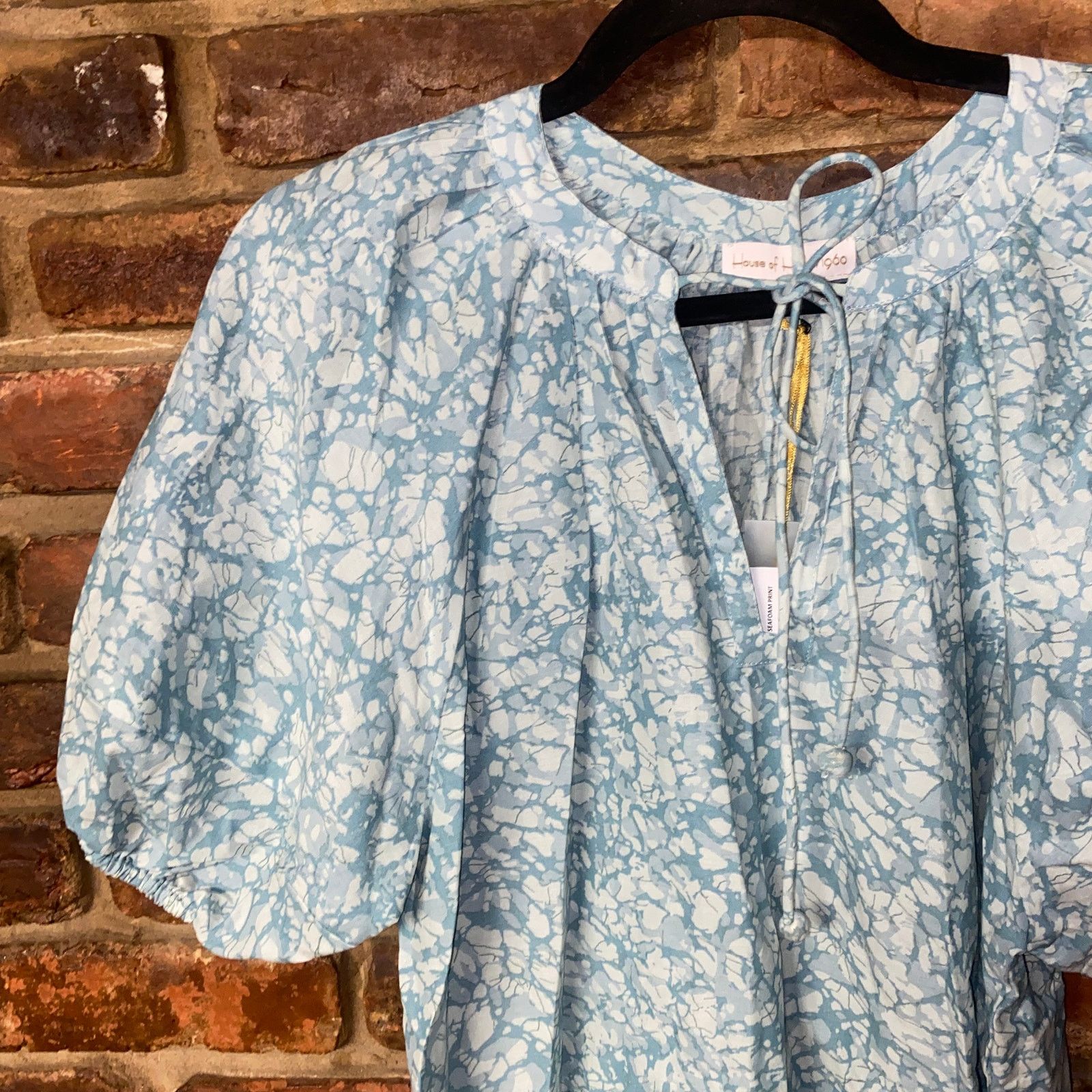 Other NWT House of Harlow 1960 Puff Sleeve Keyhole Blouse XS Size XS / US 0-2 / IT 36-38 - 3 Thumbnail