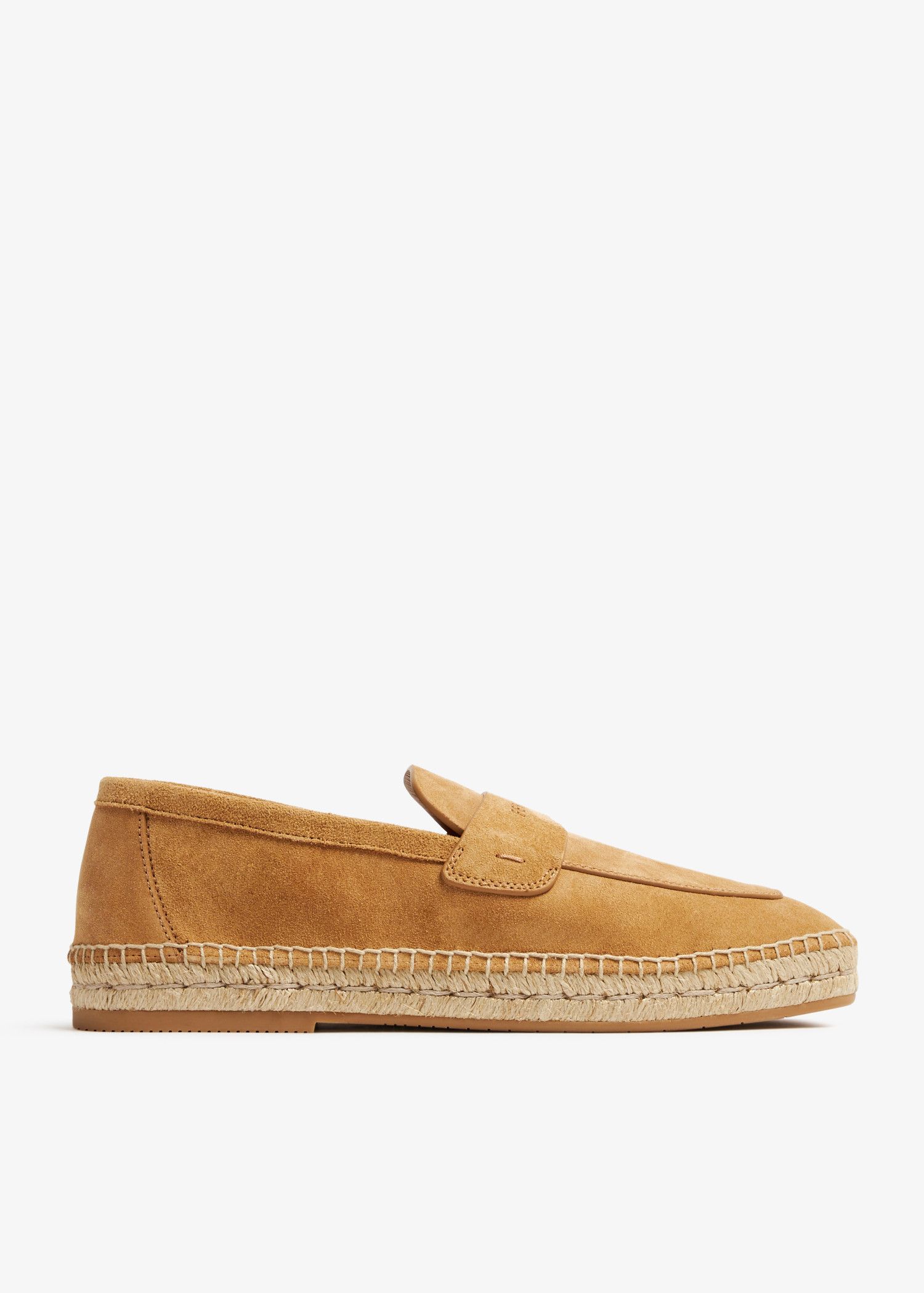 o1s1rm0924 Suede Loafers in Light Camel