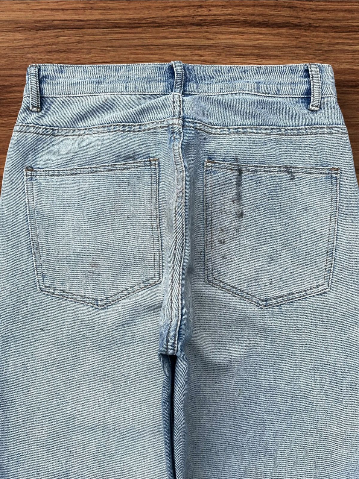 Japanese Brand × Vintage Vintage Japanese Brand High Waist Frayed Leg Baggy Jeans Size US 30 / EU 46 - 4 Thumbnail