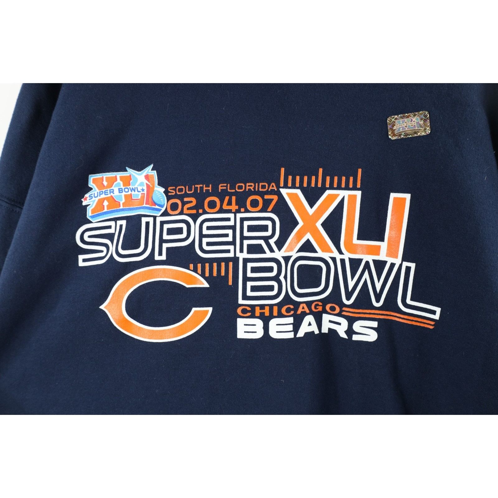 Vintage NOS Vintage Heavyweight Chicago Bears Football Hoodie Size US XL / EU 56 / 4 - 6 Thumbnail