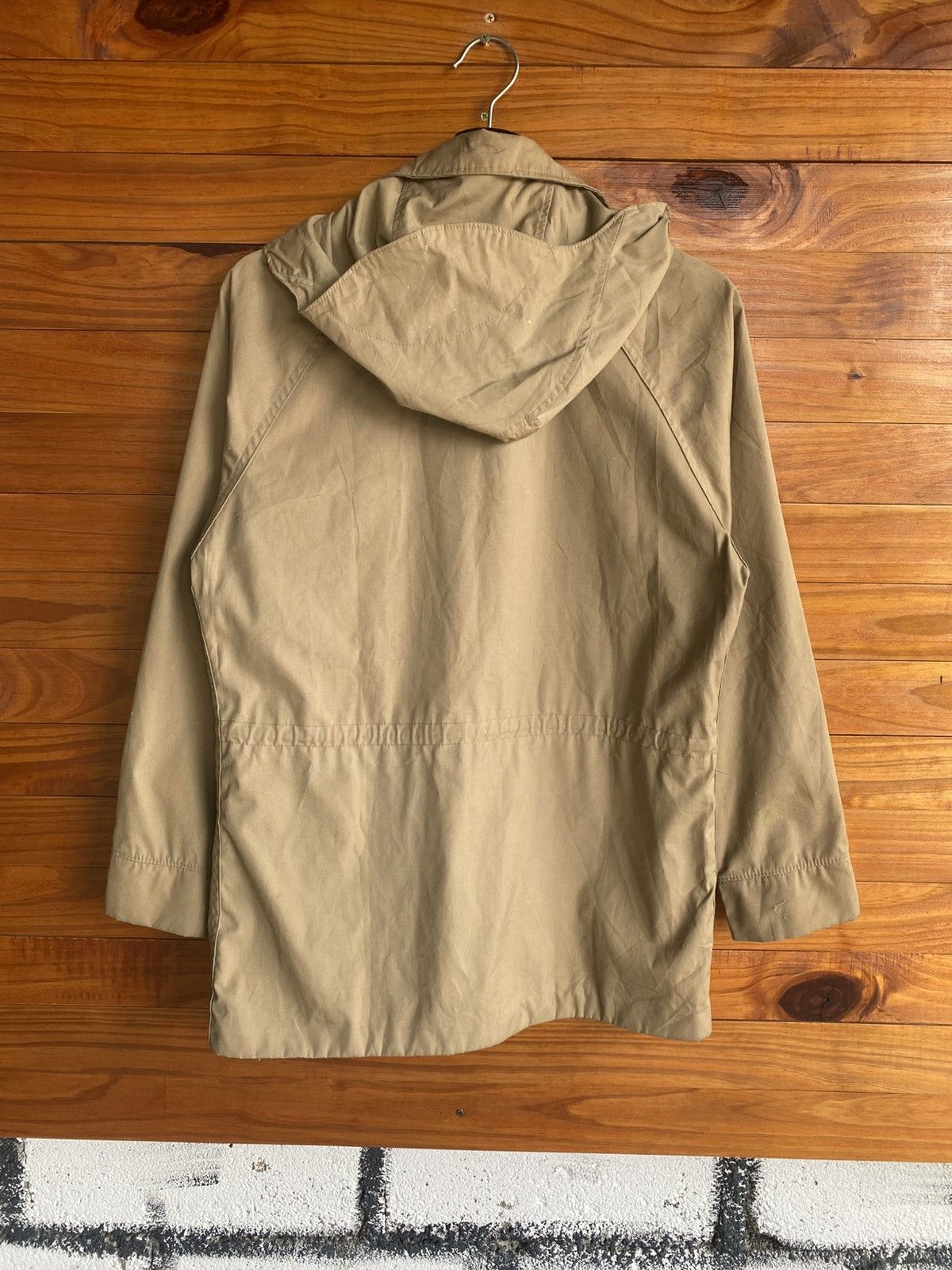 Woolrich Woolen Mills Vintage Woolrich Tan Field Jacket with Hood Classic American Size US S / EU 44-46 / 1 - 8 Thumbnail