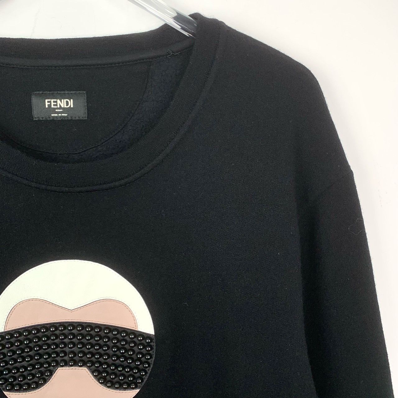 Fendi Fendi Beaded Karl Lagerfeld Long Sleeve Sweatshirt K26WX Size US L / EU 52-54 / 3 - 3 Thumbnail