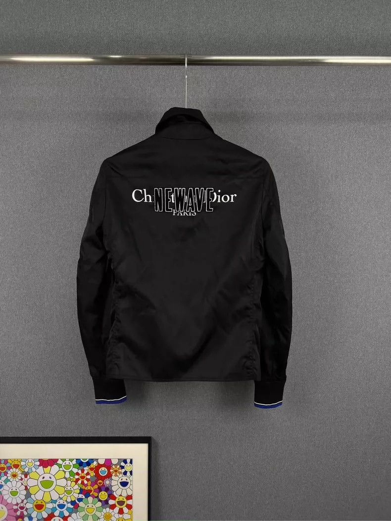 Dior Dior FLEECED EMBROIDERED LOGO SLOGAM JACKET 2501-Nextarrow Size US S / EU 44-46 / 1 - 2 Thumbnail