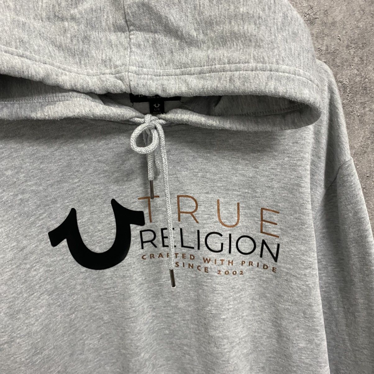 True Religion True Religion Hoodie Big Logo Grey Y2K Size US L / EU 52-54 / 3 - 4 Thumbnail