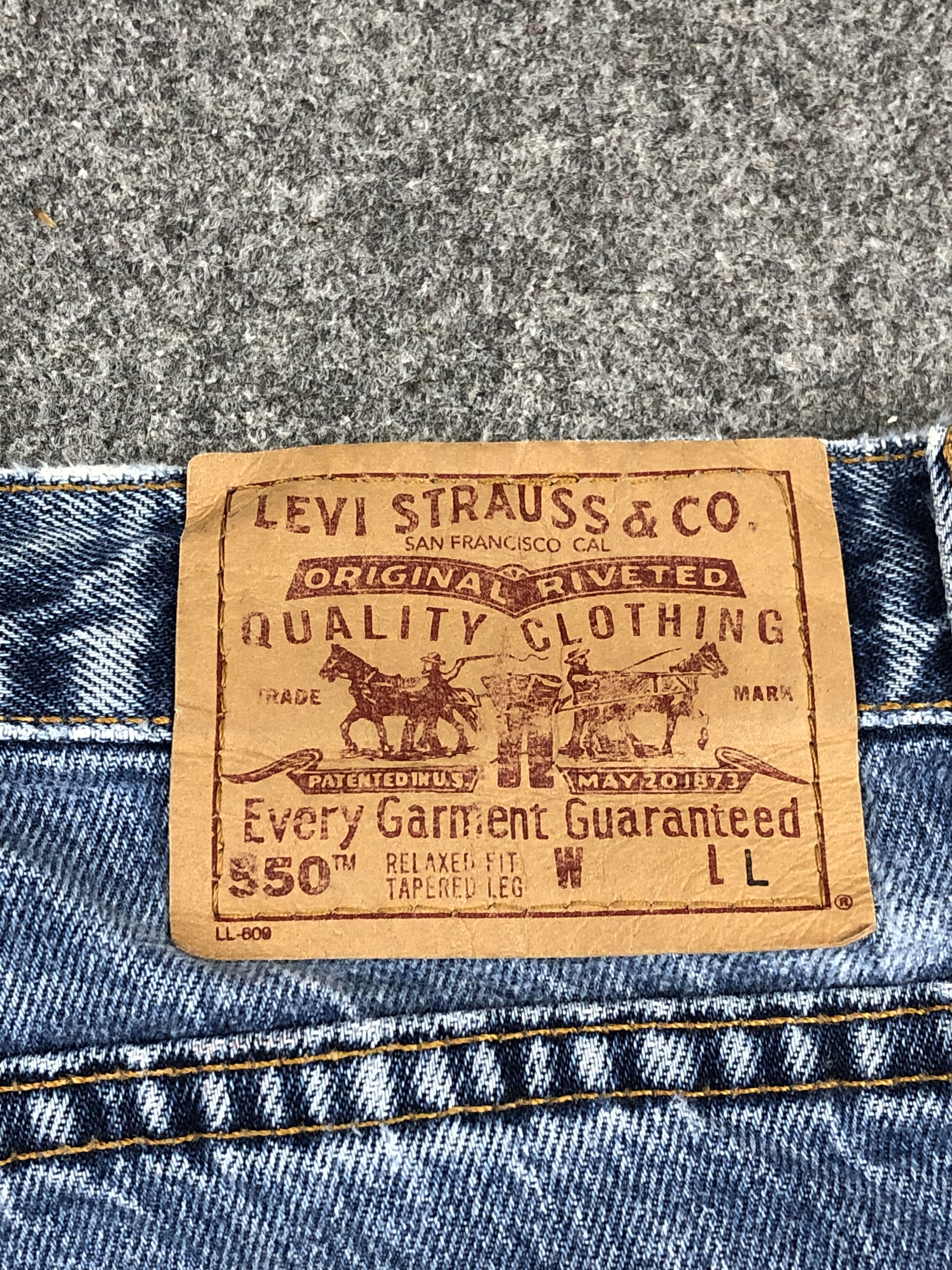 Levi's Vintage 90s Levis 550 Light Blue Jeans DP1682 Size US 31 - 5 Thumbnail