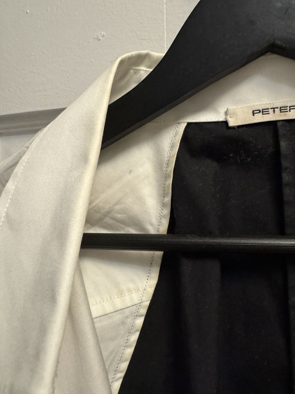 Peter Do Poplin black white combo oversized shirt Size US M / EU 48-50 / 2 - 4 Thumbnail
