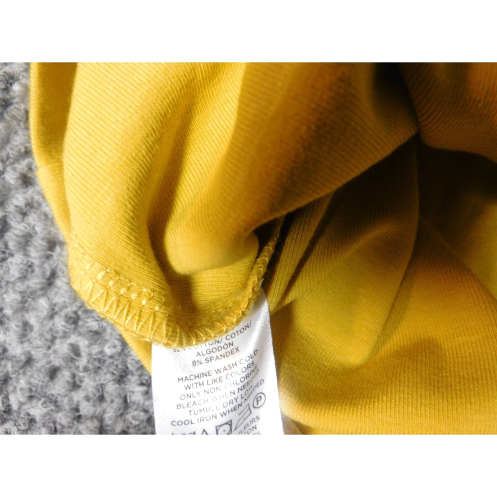Ann Taylor Ann Taylor Loft Blouse Women M Yellow Round Neck Short Sleeve Pullover Cotton Stretch Casual Regular Clothing Size M / US 6-8 / IT 42-44 - 7 Thumbnail