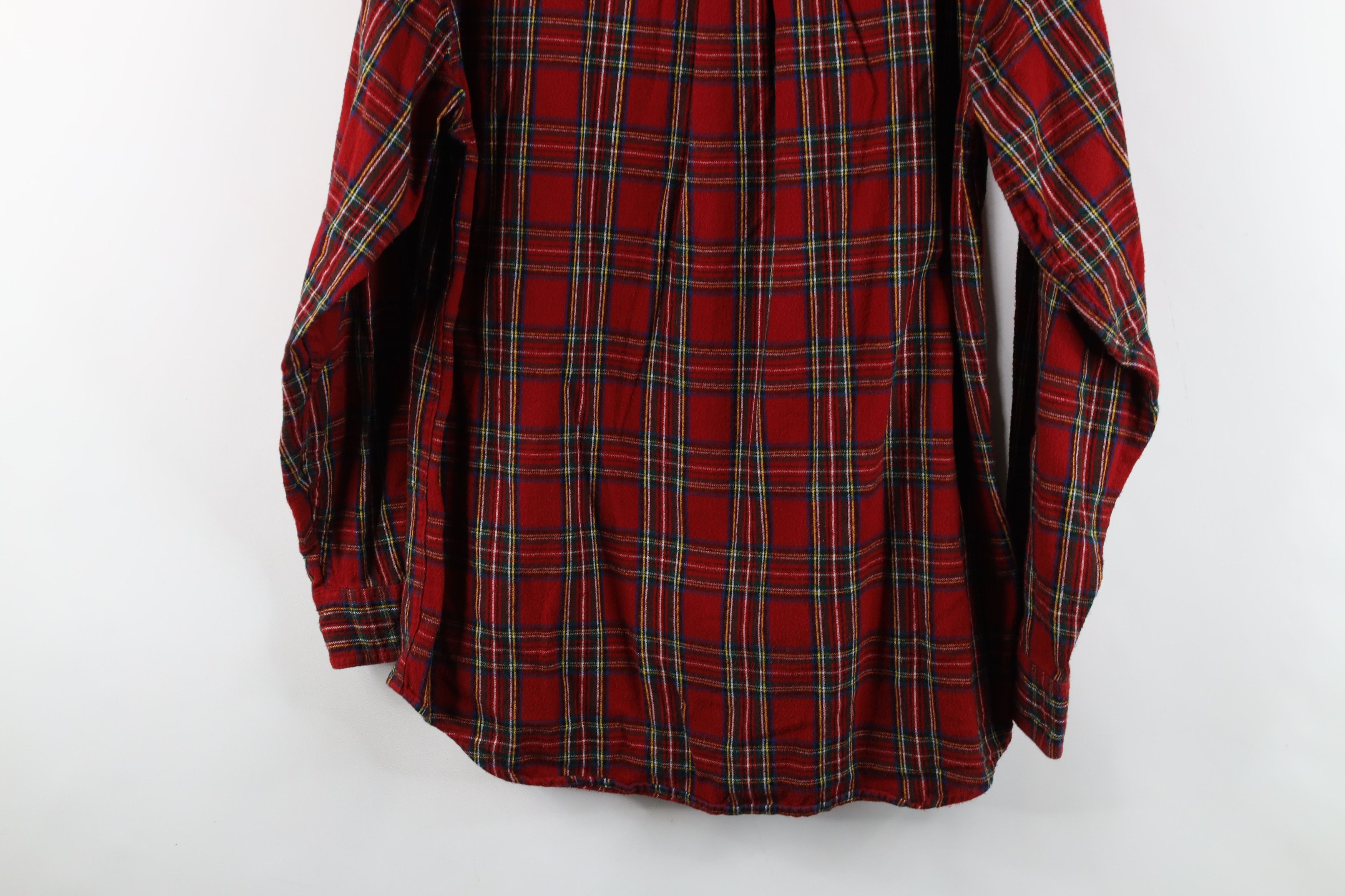 L.L. Bean × Vintage Vintage 90s LL Bean Flannel Collared Button Down Shirt Plaid Size US S / EU 44-46 / 1 - 10 Thumbnail