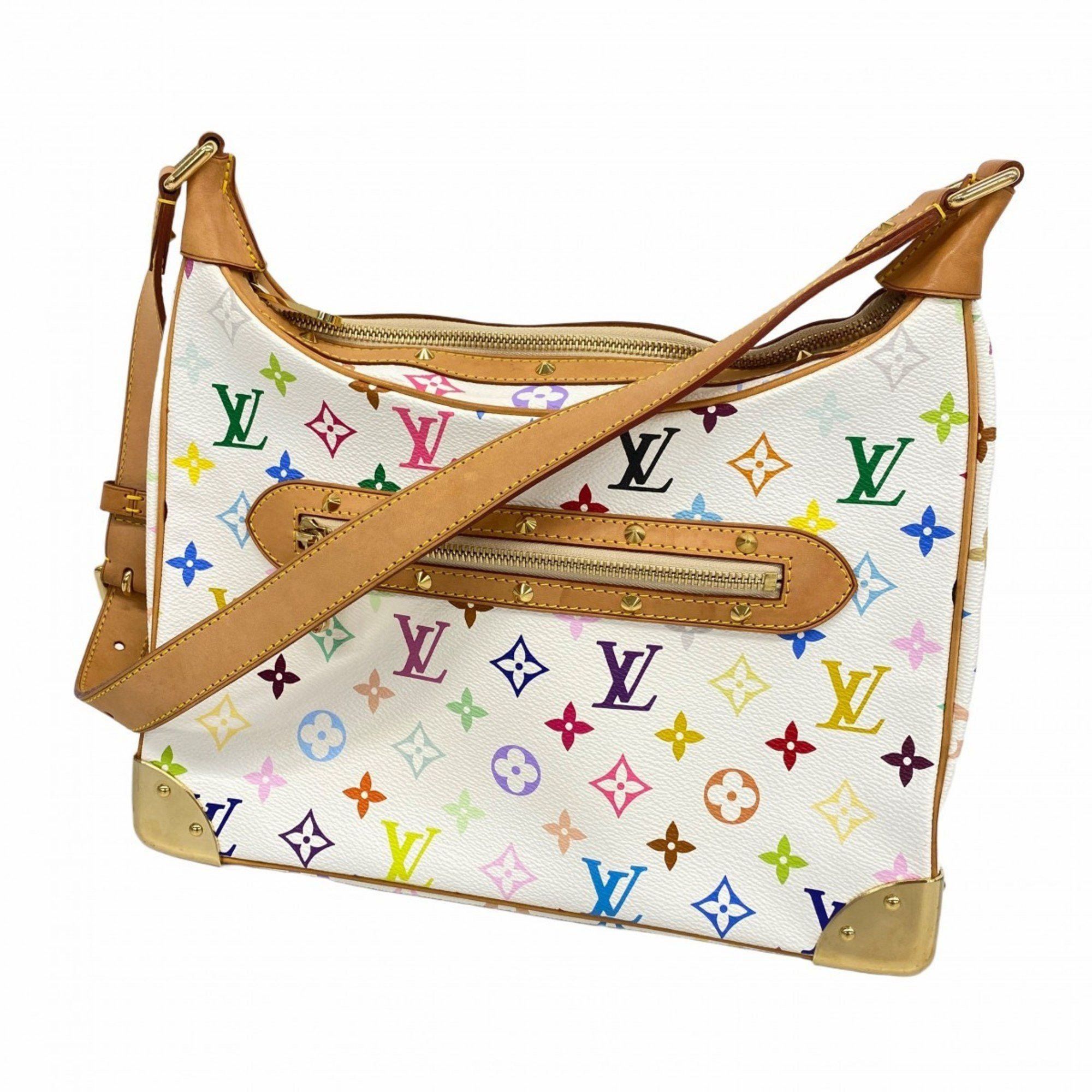 Louis Vuitton Shoulder Bag Monogram Multicolor Boulogne M92660 Blanc Ladies, Women's