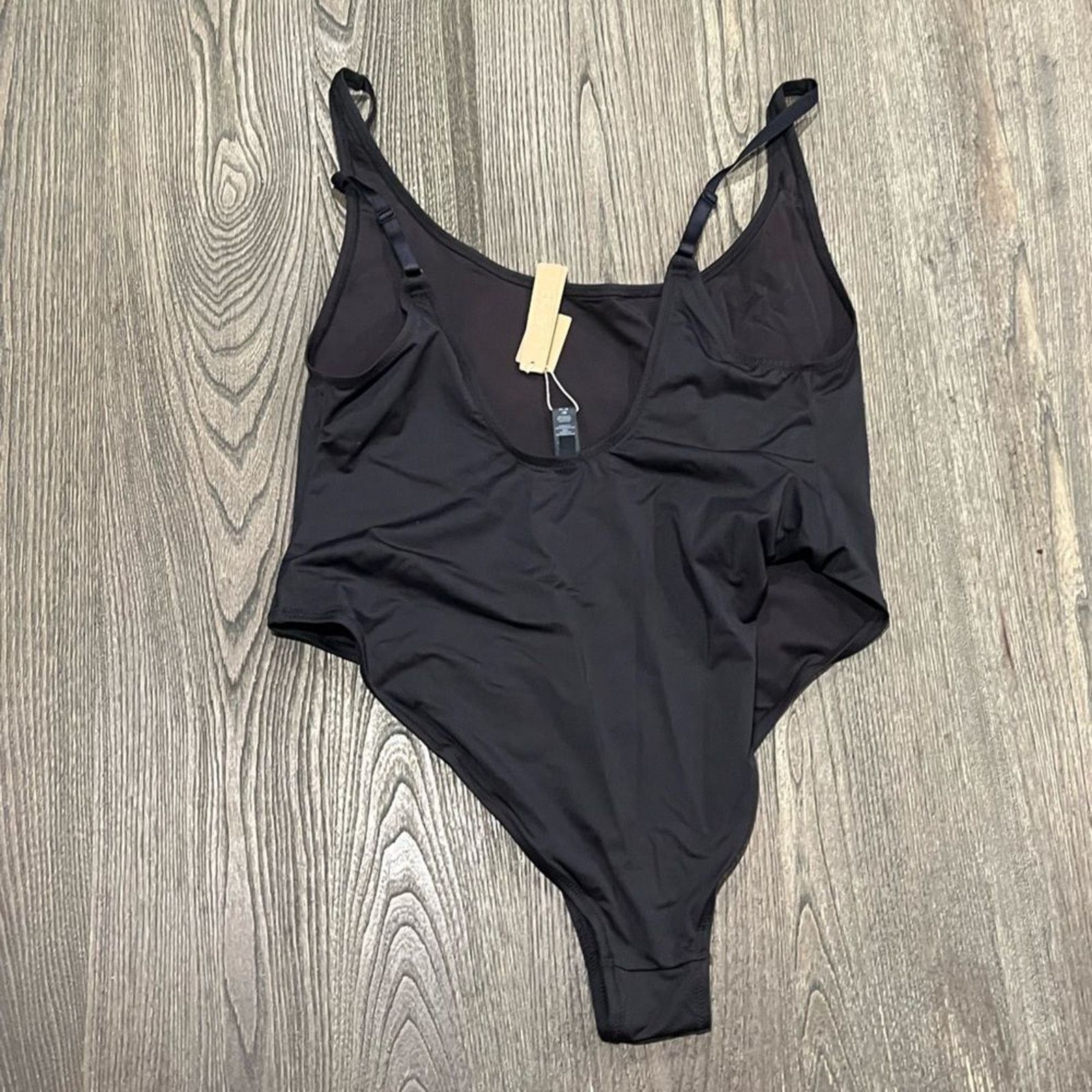 SKIMS NWT SKIMS Signature Swim Scoop Neck One Piece Plus Size 3X Size ONE SIZE - 4 Thumbnail