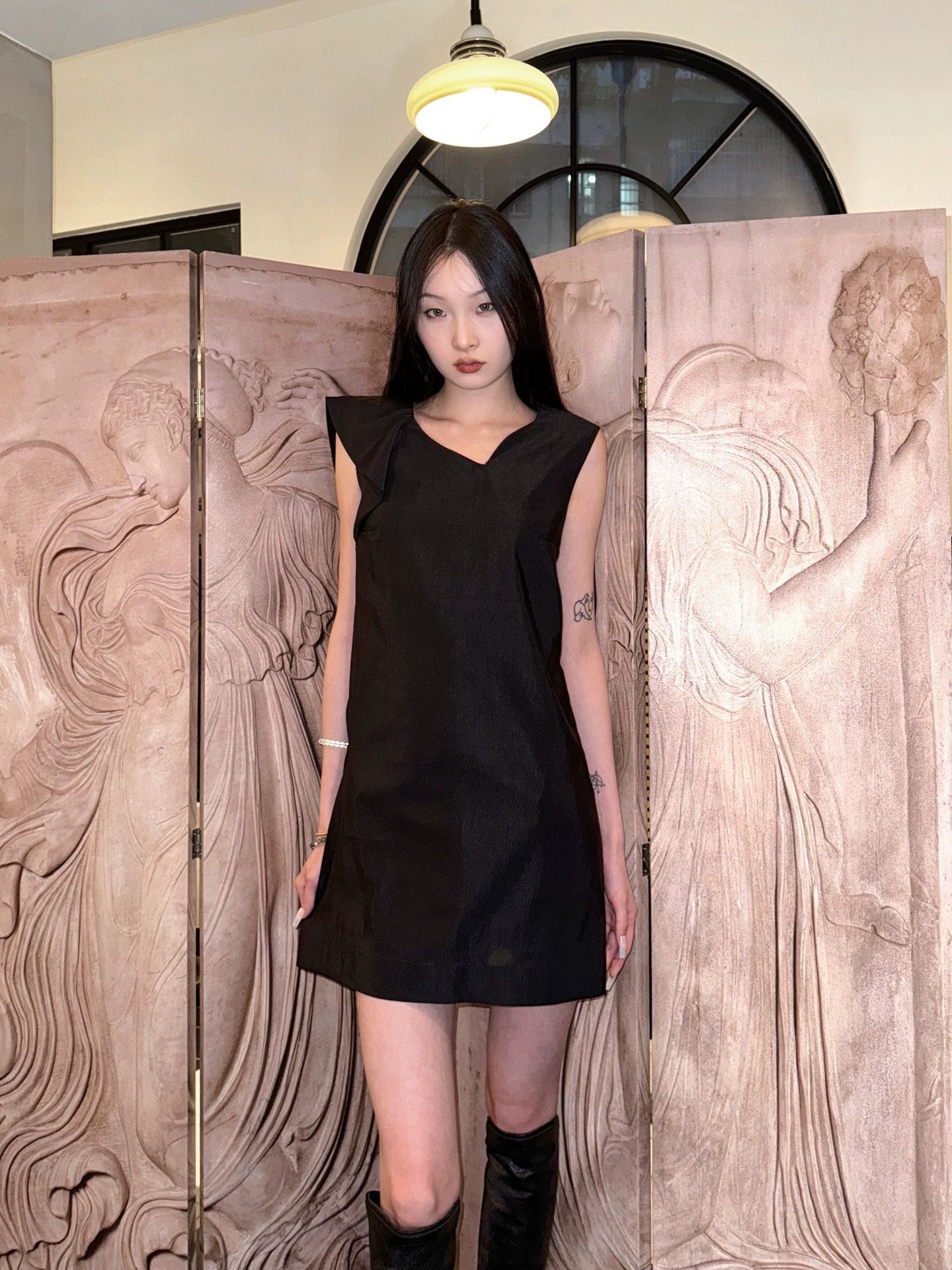 Essentiel Antwerp Antwerp Vintage Asymmetric Straight Dress 36 Size XS / US 0-2 / IT 36-38 - 3 Thumbnail