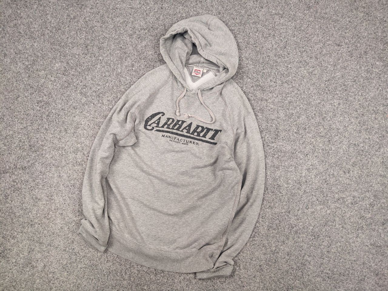 Carhartt Carhartt Union Made Gray Detroit Logo Hoodie Vintage Style Size US S / EU 44-46 / 1 - 3 Thumbnail