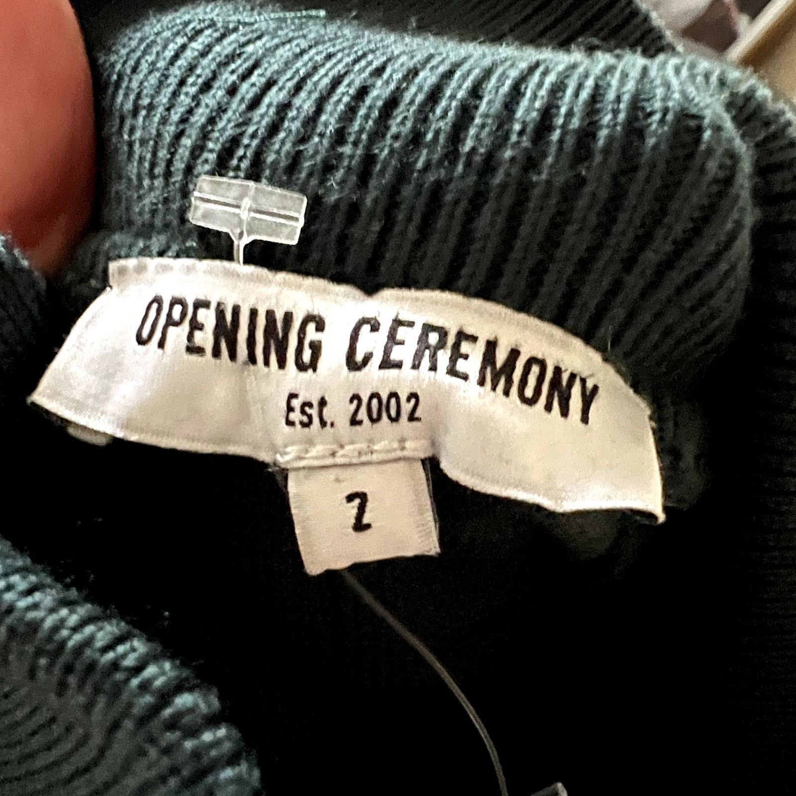 Opening Ceremony Opening Ceremony Green Black Quilted Mini Dress Size 2 J1 Size XS / US 0-2 / IT 36-38 - 5 Thumbnail