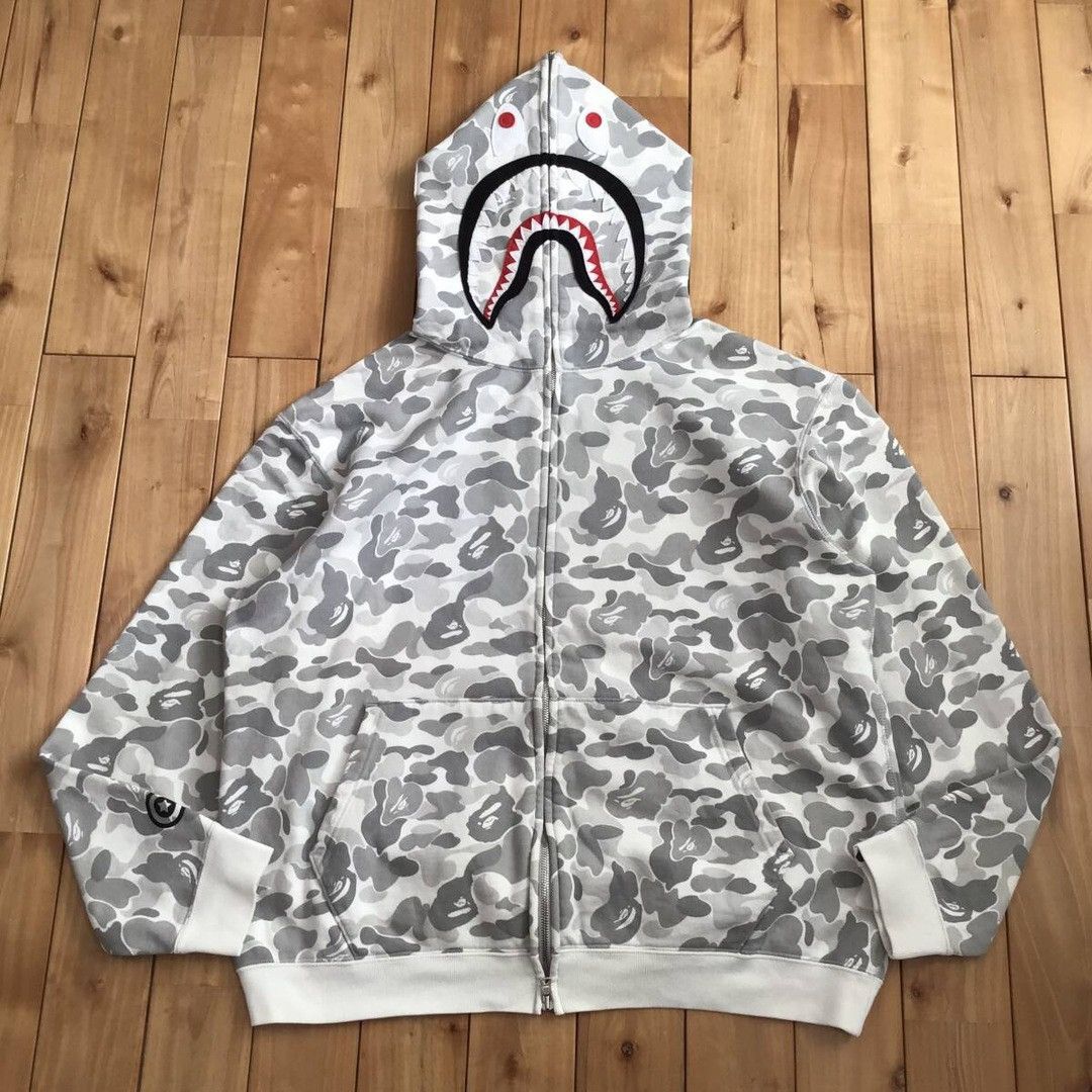 Bape × Nigo 🔥2008 Harajuku store camo🔥 BAPE shark full zip hoodie NIGO Size US L / EU 52-54 / 3 - 1 Thumbnail