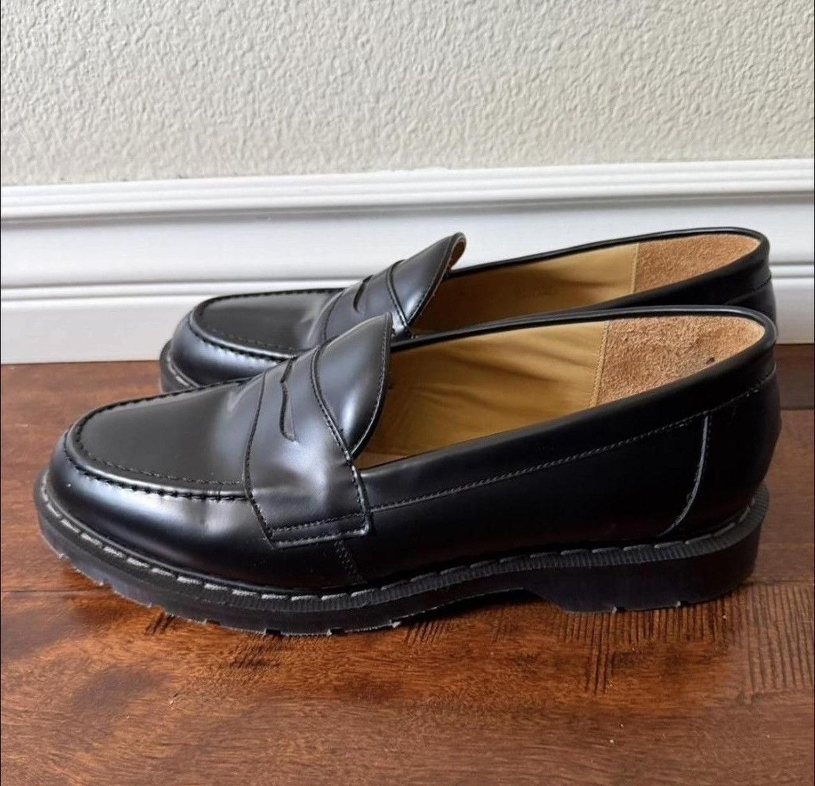 Solovair Solovair Black Hi Shine Penny Loafer Size US 10 / EU 43 - 4 Thumbnail