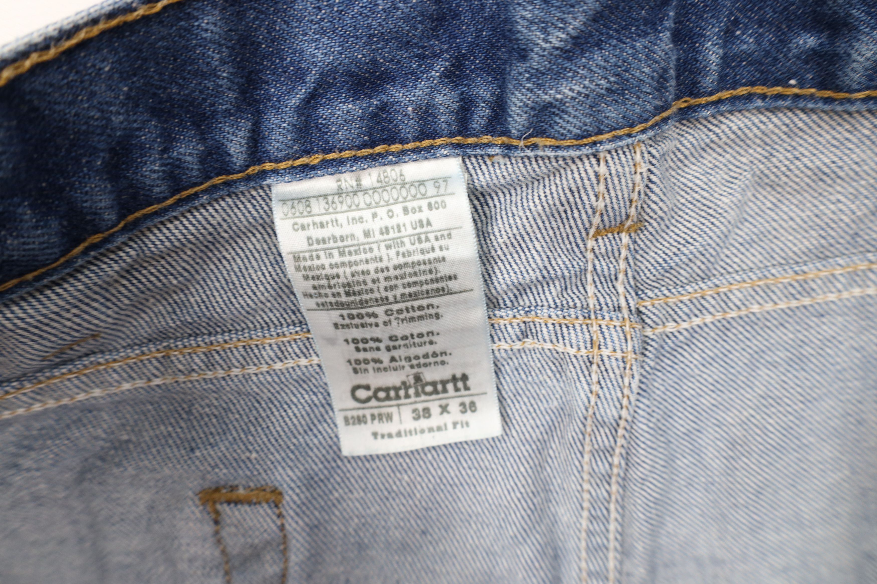 Carhartt Vintage Y2K Carhartt Traditional Wide Leg Denim Jeans Blue Size US 38 / EU 54 - 8 Thumbnail