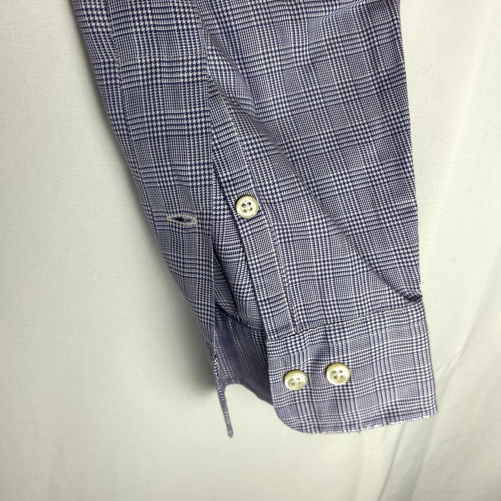 Ralph Lauren VINTAGE Ralph Lauren Yarmouth Long Sleeve Men Shirt Large 15 1/2 34/35 Purple Glen Check Size US L / EU 52-54 / 3 - 6 Thumbnail