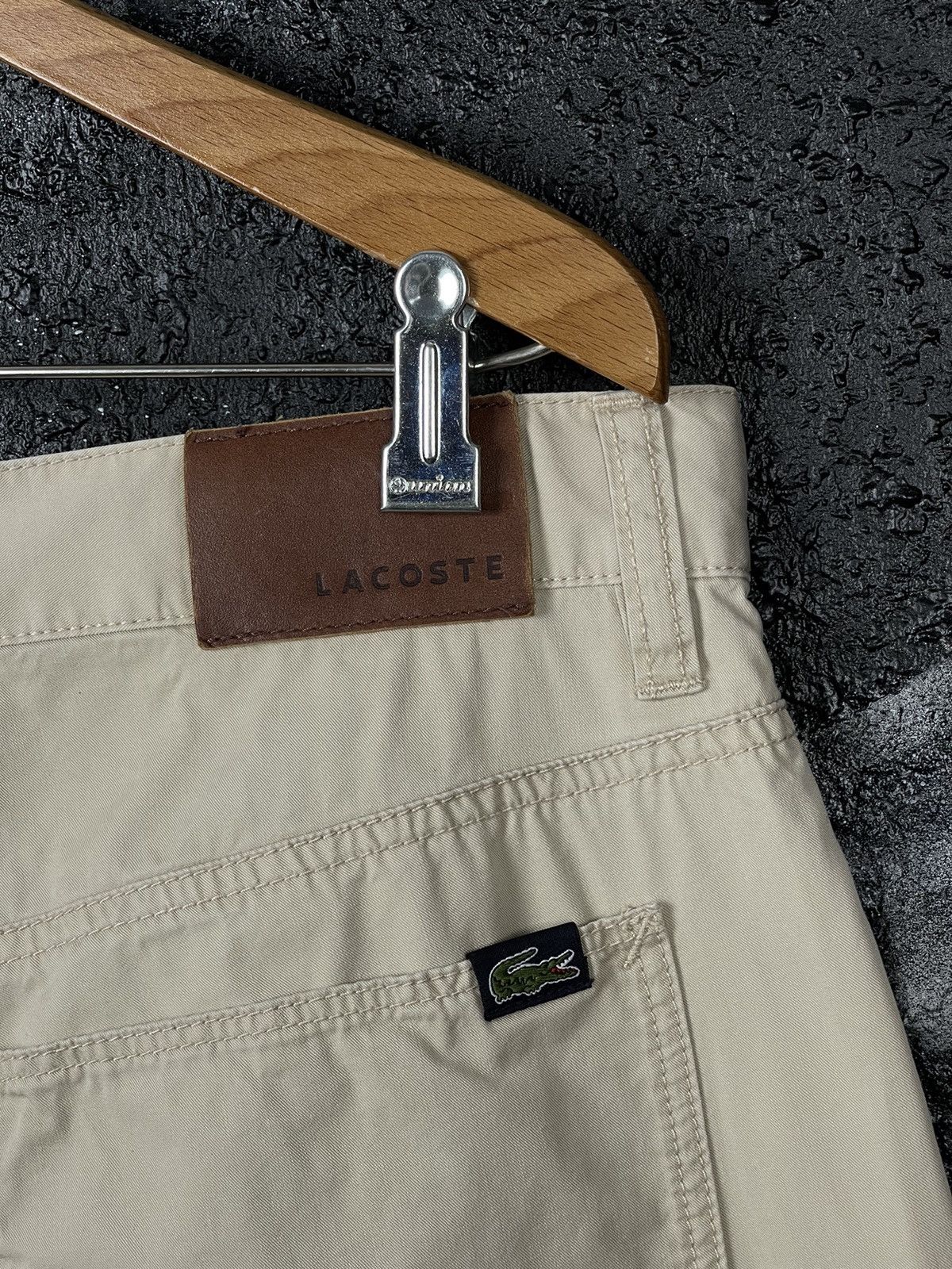 Lacoste Lacoste Vintage Beige Cotton Pants Size 36 Size US 36 / EU 52 - 3 Thumbnail
