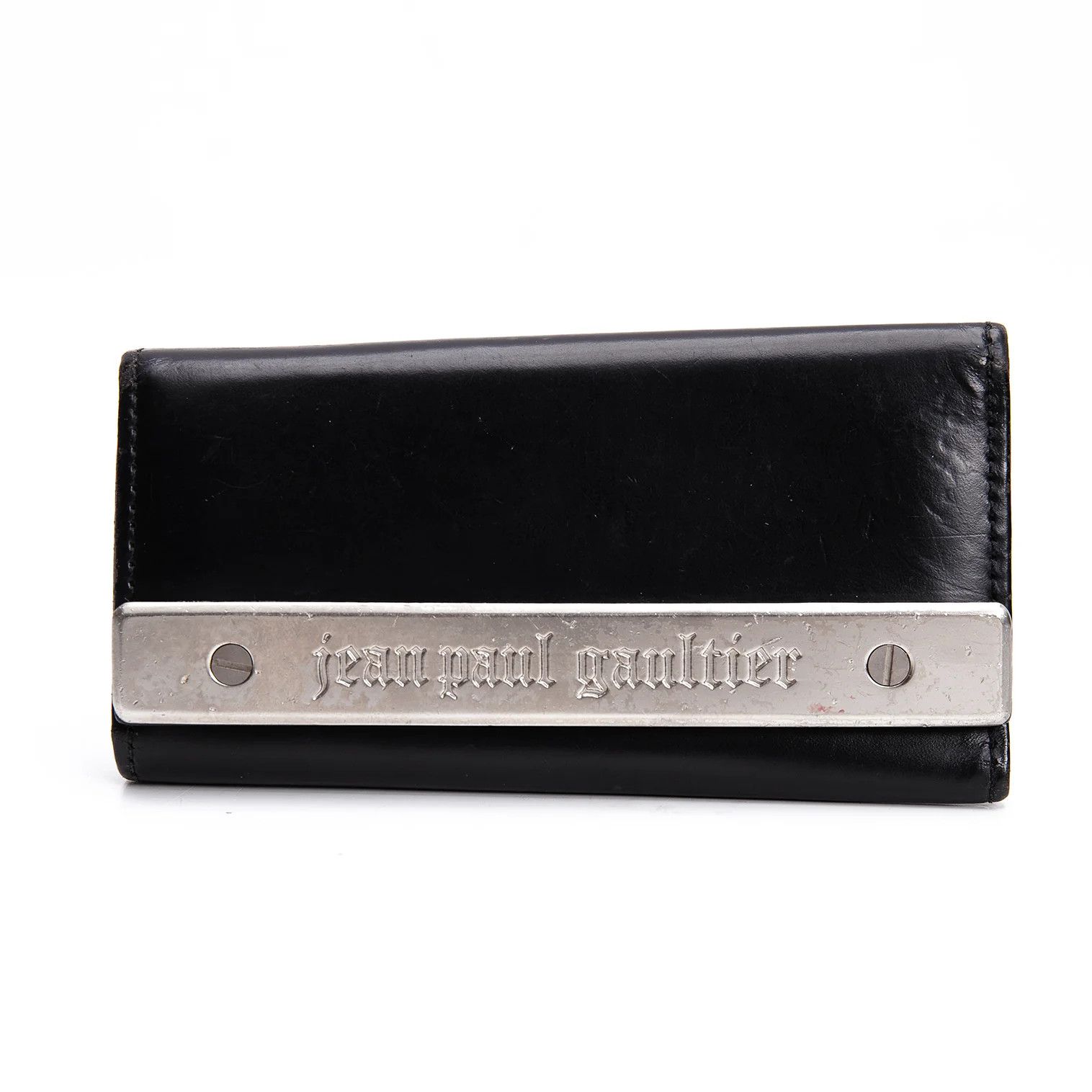 Jean Paul Gaultier Metal Plate Key Case in Black Size ONE SIZE - 1 Thumbnail