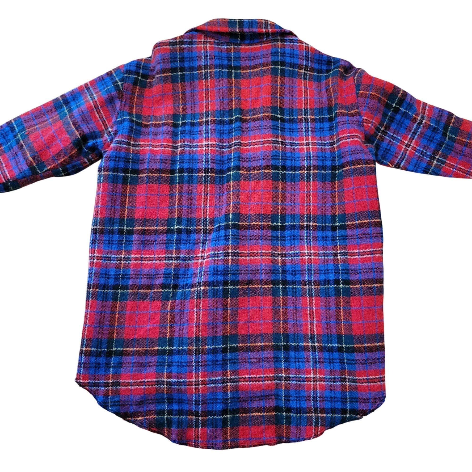 Vintage Vintage Fiordivander Red Blue Plaid Pure Wool Showerproofed Size M / US 6-8 / IT 42-44 - 4 Thumbnail