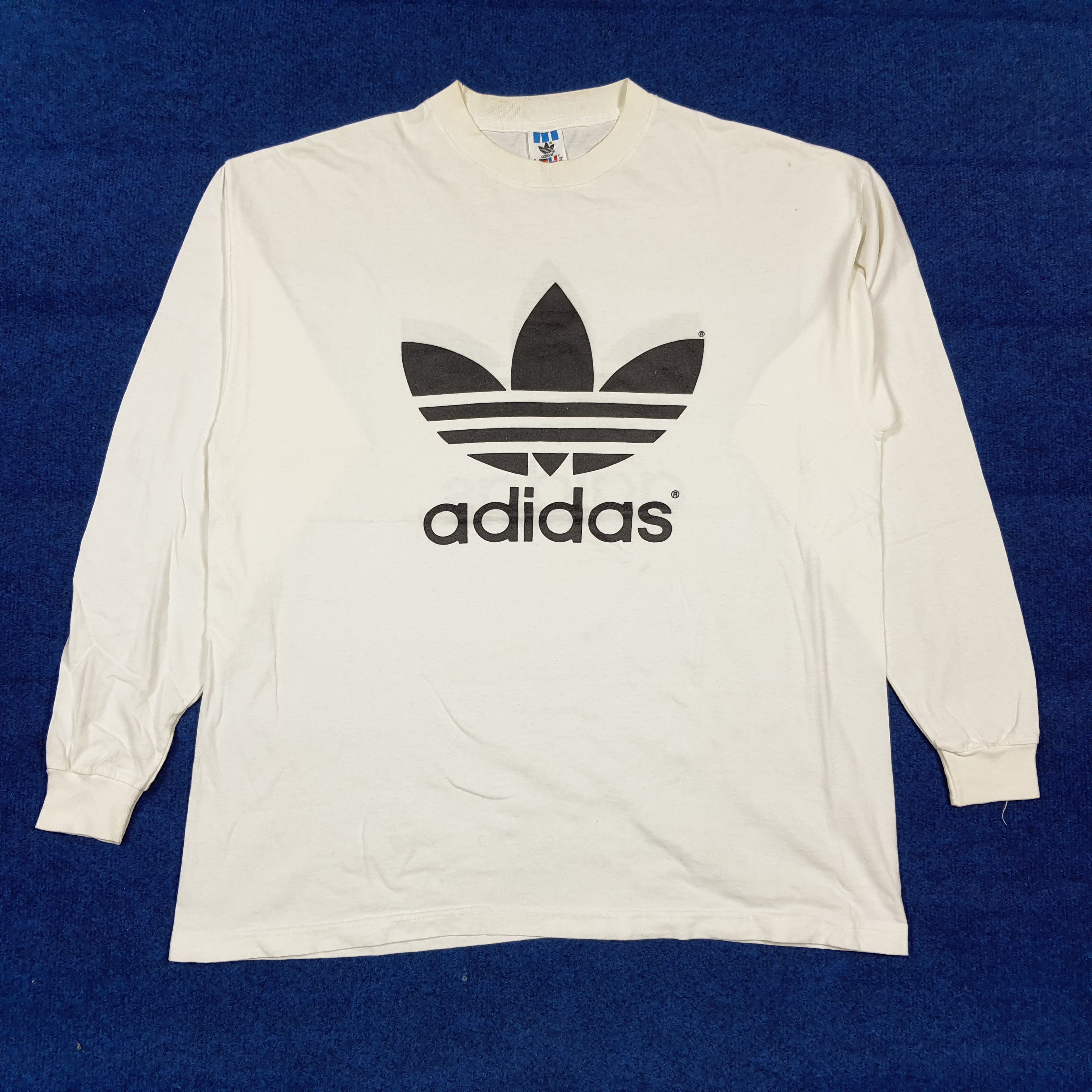 Adidas Vintage 90s Adidas Trefoil Shirt Made in USA C285N75 Size US XL / EU 56 / 4 - 1 Thumbnail