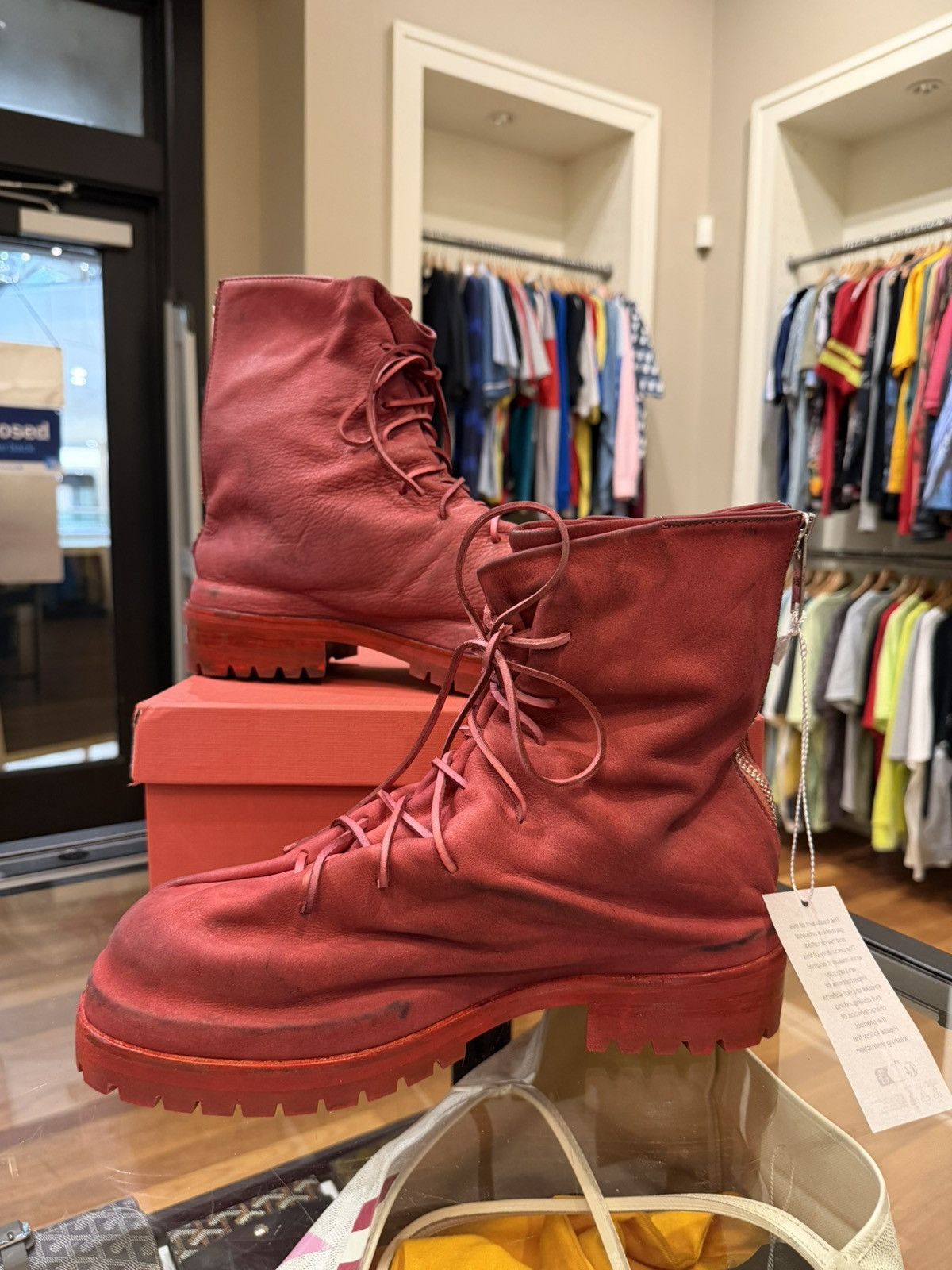 424 424 Marathon Laced Zip Up Garment Dyed Boots Size US 10 / EU 43 - 3 Thumbnail