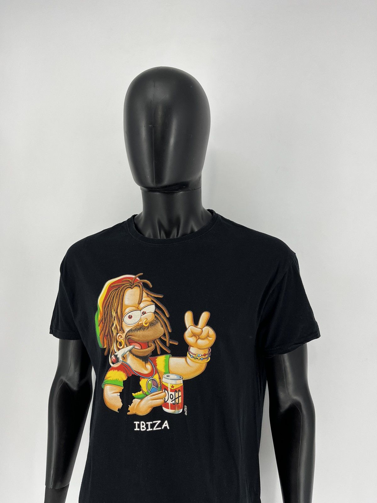 Bob Marley × The Simpsons × Vintage Vintage Y2K Homer Bob Marley The Simpsons T-Shirts Size US L / EU 52-54 / 3 - 4 Thumbnail