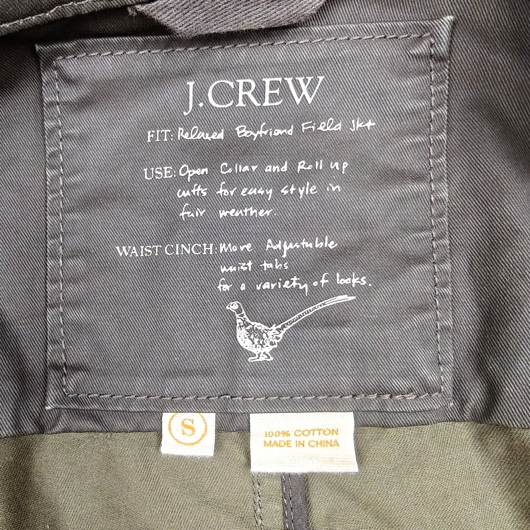 J.Crew J.Crew Jacket Mens Small Brown Canvas Relaxed Bedford Field Full Zip Pockets Size Size US S / EU 44-46 / 1 - 3 Thumbnail