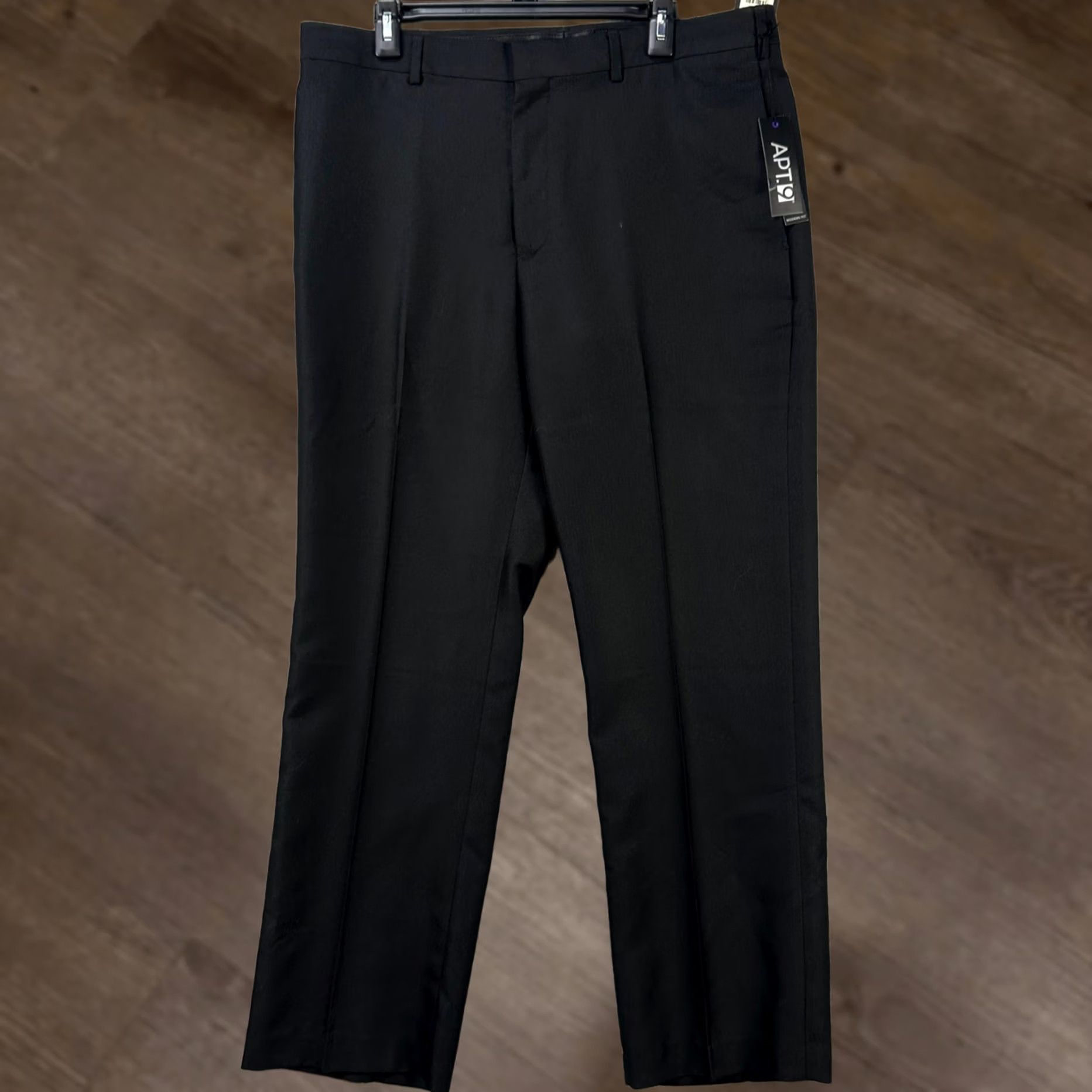 apt 9 modern fit dress pants NEW Apt 9 Dress Pants Modern Fit Gray Pin Stripe Belt Stretch Trouser  Womens 18