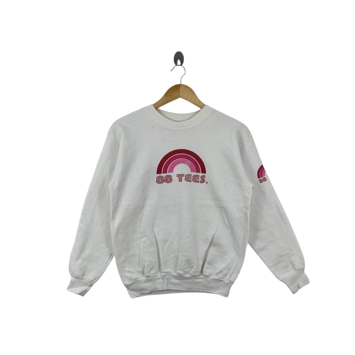 Vintage Vintage 88 TEES HAWAII Rainbow Logo Hanes Sweatshirt Sweater Size S / US 4 / IT 40 - 1 Thumbnail
