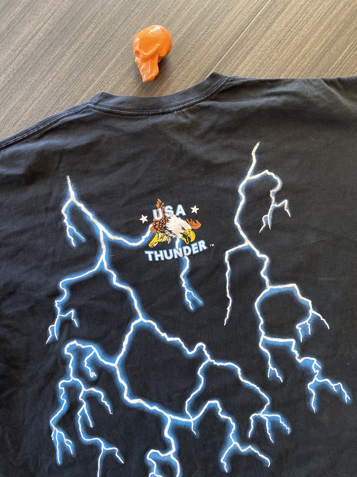 Vintage 90s American Thunder wolf lightning shirt sz XXL Size US XXL / EU 58 / 5 - 7 Thumbnail