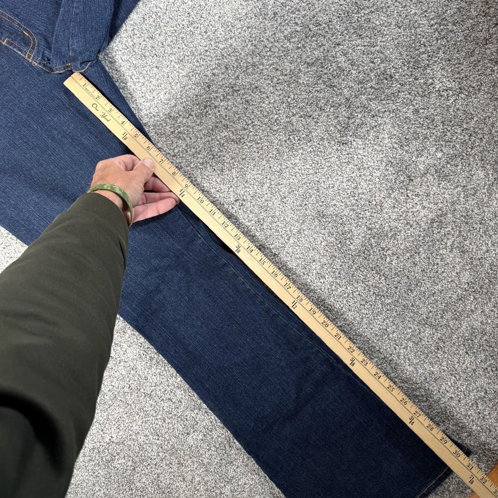Vintage VINTAGE Suzanne Somers Collection Jeans Flare 10 Denim Mid Rise Women Blue Stretch Size 32" / US 10 / IT 46 - 5 Thumbnail