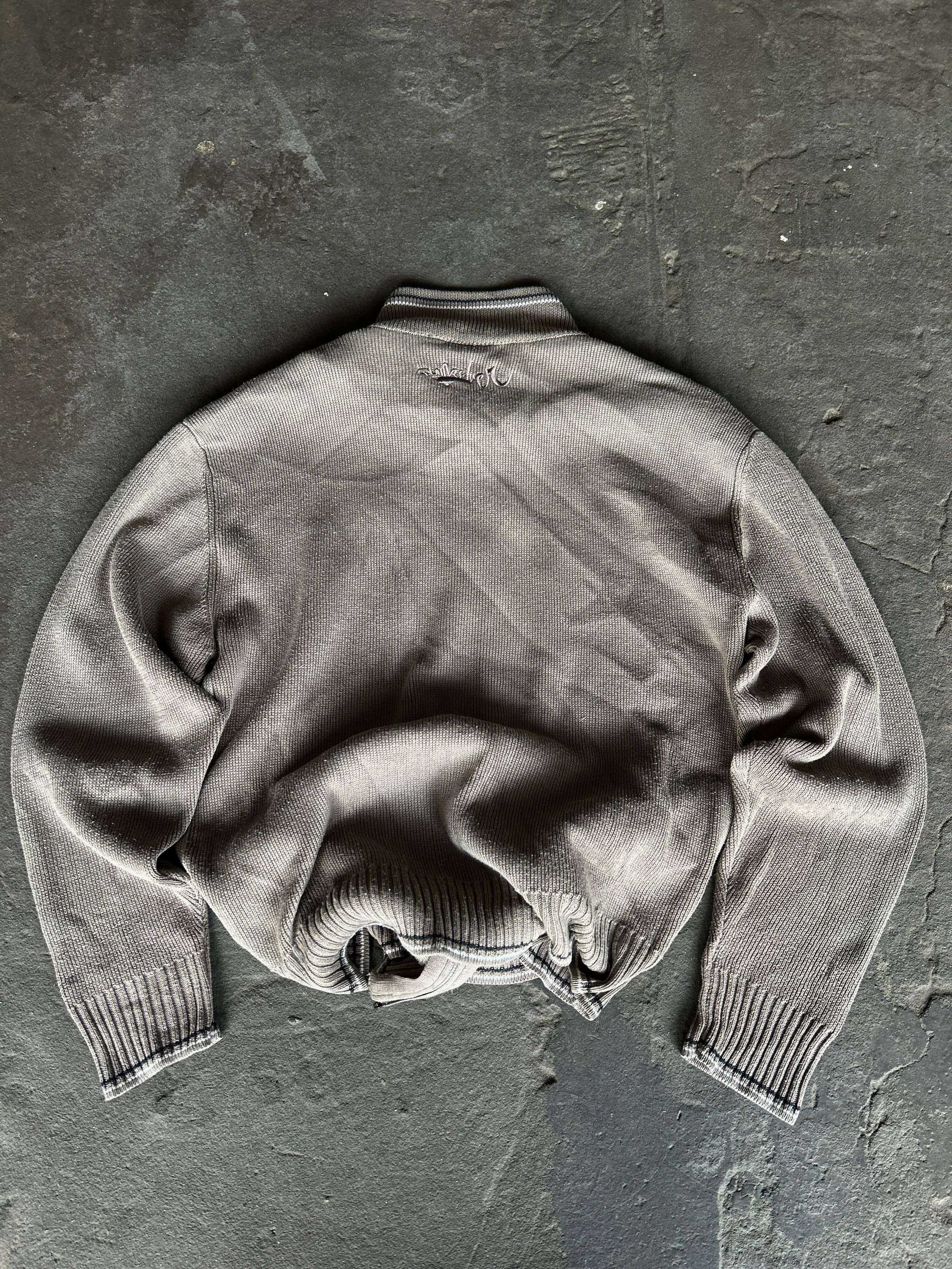 Quiksilver Quiksilver Y2K Zip Up Knit Sweater Surf Archive Beige Size US M / EU 48-50 / 2 - 4 Thumbnail