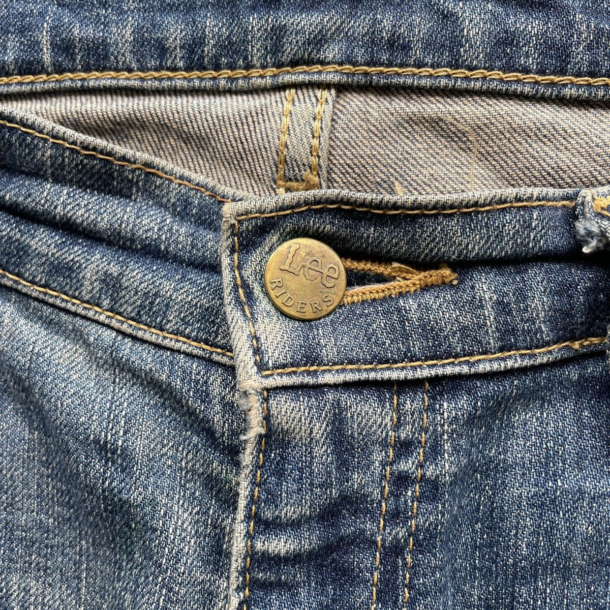 Japanese Brand Vintage Japan 🇯🇵 Lee Jeans Faded Denim Pants RUSTY W33x30 Size US 33 - 6 Thumbnail