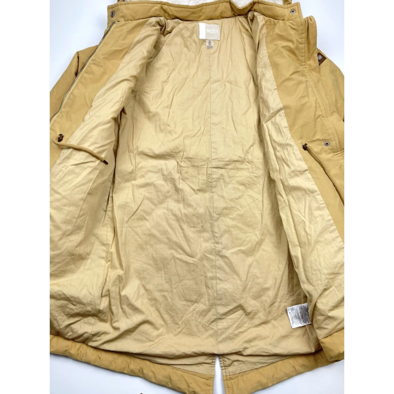Vintage ROXY Parka Coat Jacket Quilted Hooded Snow Cotton Lined Slim Fit Sz 6 Womens Brown Casual Outdoor Vintage No Size M / US 6-8 / IT 42-44 - 4 Thumbnail