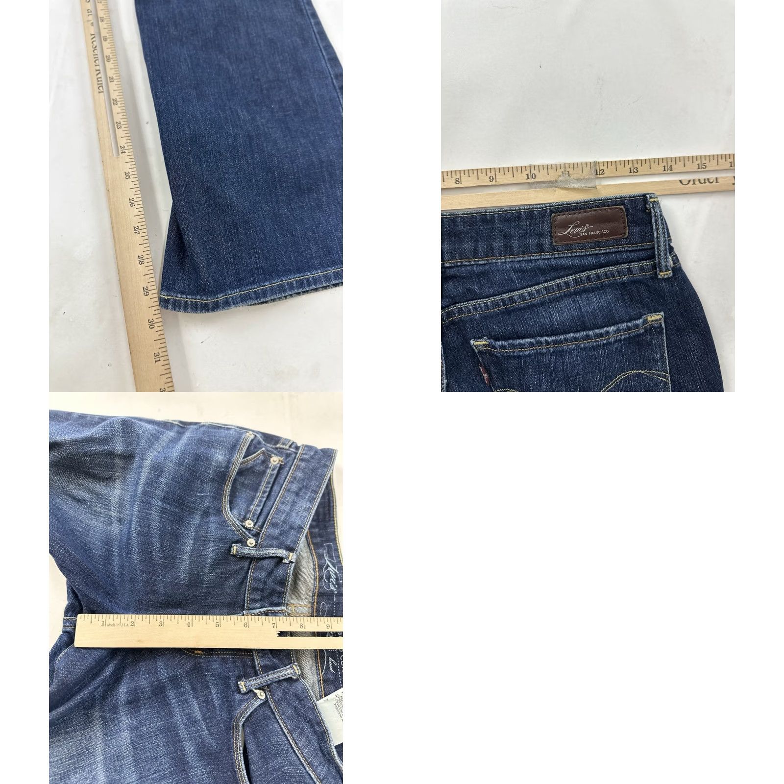 Levi's VINTAGE Levi’s Jeans Women’s 28 Bold Curve Bootcut Dark Blue 90s Y2K Regular Women’s Jeans Size 28" / US 6 / IT 42 - 8 Thumbnail