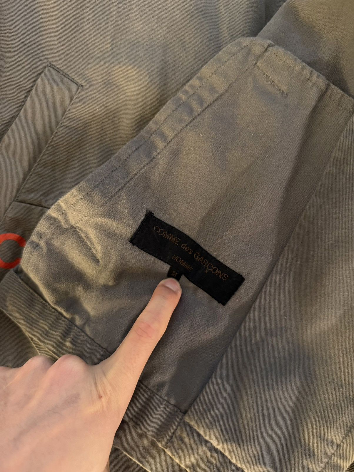 Comme des Garcons Comme des Garçons Homme 2001 spilt logo jacket Size US M / EU 48-50 / 2 - 2 Thumbnail