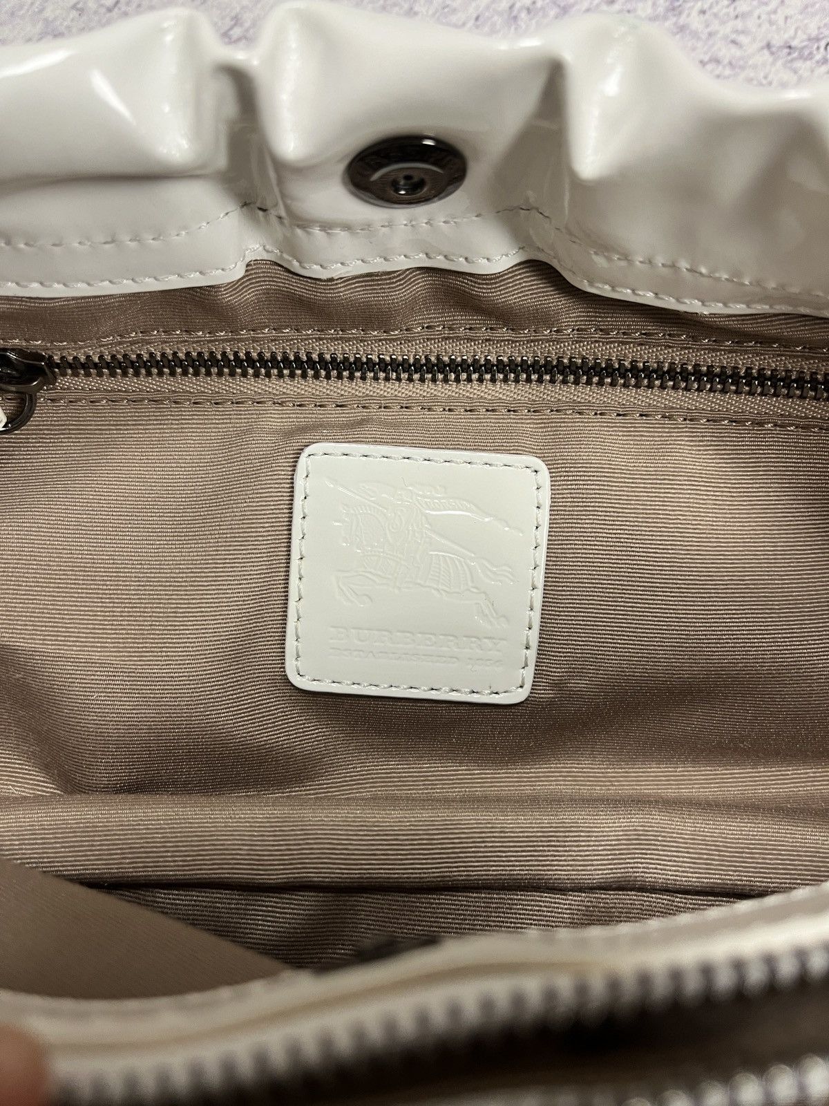 Burberry Burberry Nova Check Canvas Leather Shoulder Hand Bag Rare Size ONE SIZE - 14 Thumbnail