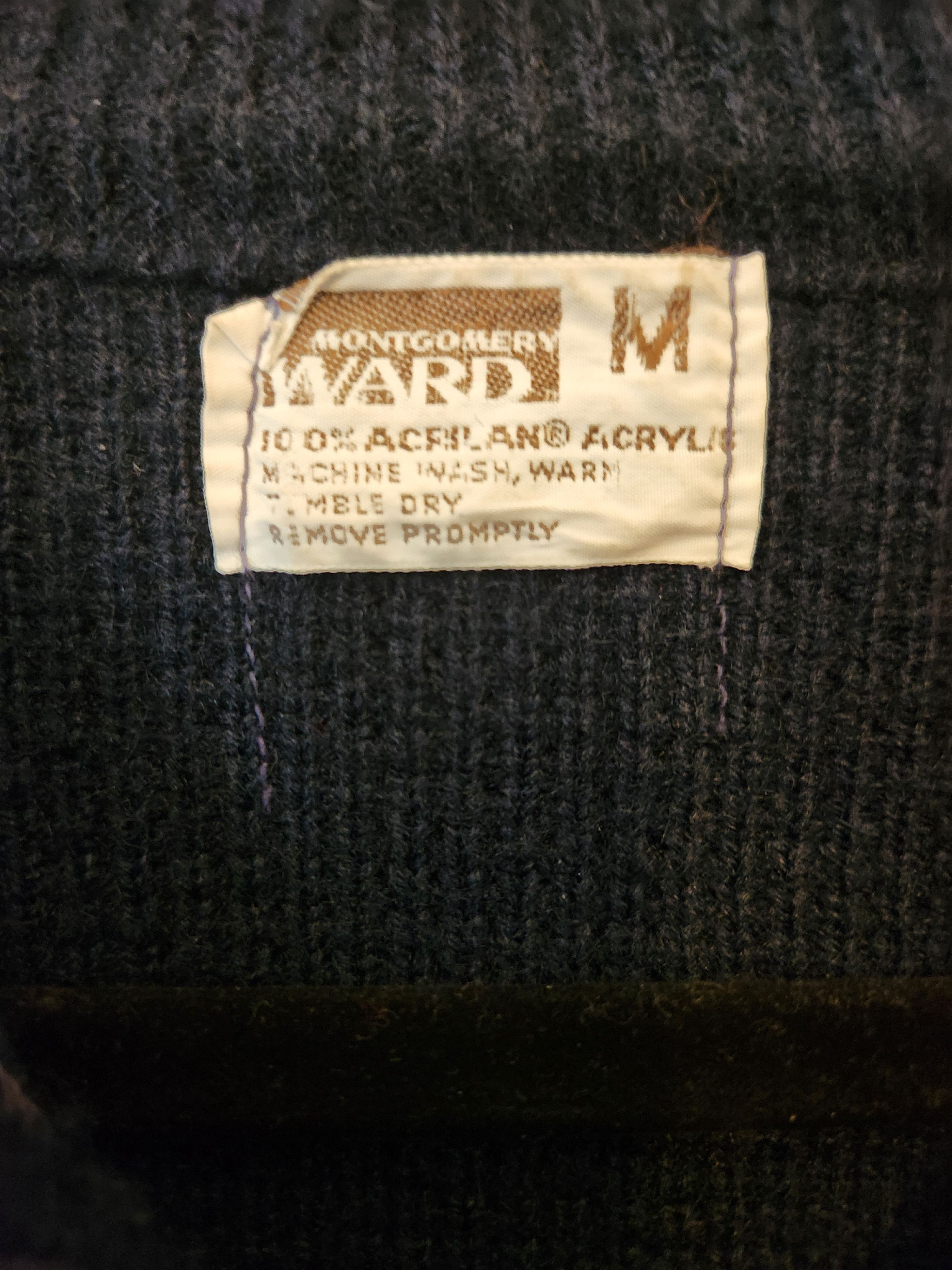 Other Vintage 70's Montgomery Ward Zip Front Nordi Style Cardigan Size US M / EU 48-50 / 2 - 3 Thumbnail