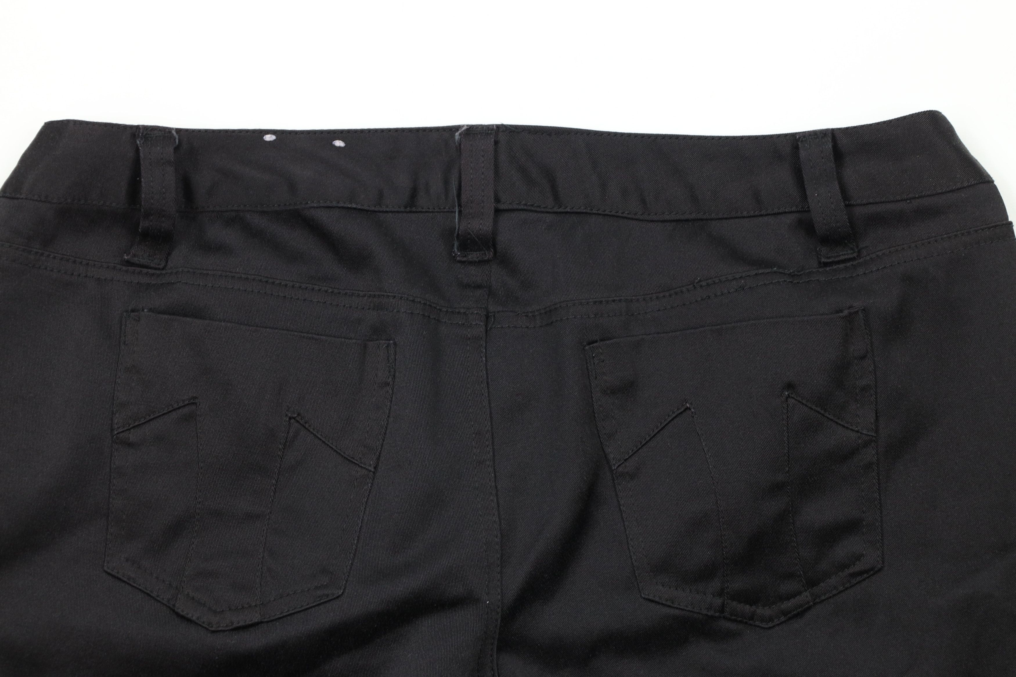 Vintage Vintage 90s Tripp NYC Skull Goth Capris Shorts Black Size 34" / US 12 / IT 48 - 9 Thumbnail