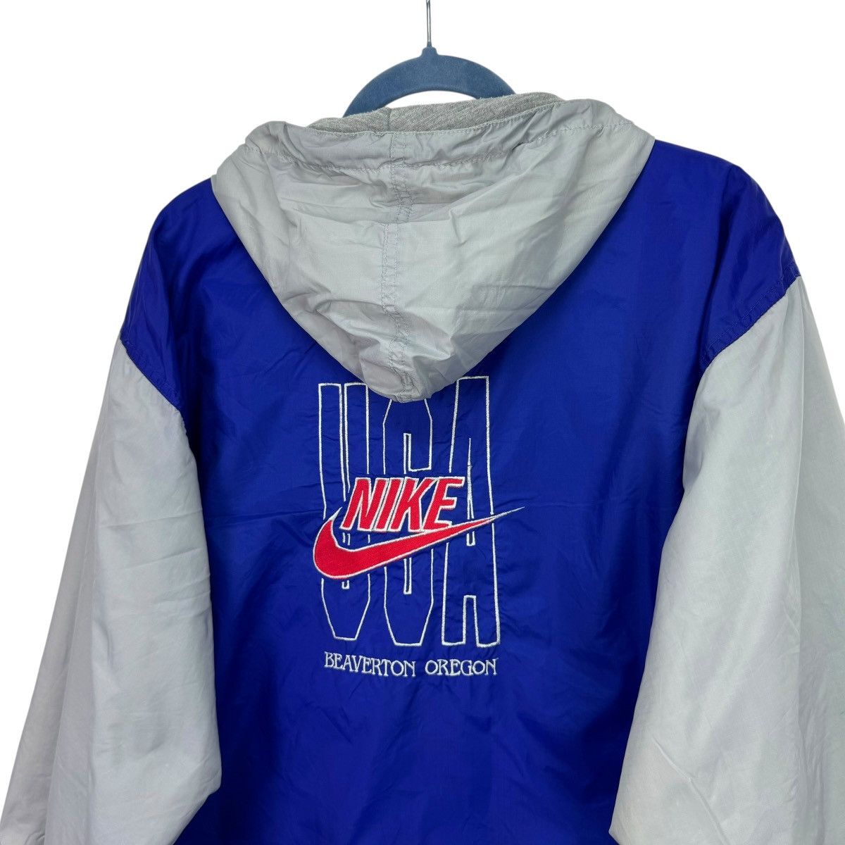 Nike Vintage 90s nike USA track zip jacket y2k hooded windbreaker Size US S / EU 44-46 / 1 - 3 Thumbnail