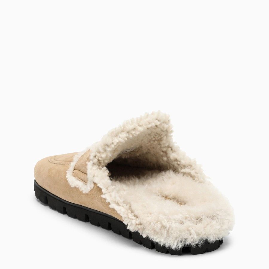 Prada o1d2blof0924 Mules in Beige Size US 5.5 / IT 35.5 - 4 Thumbnail