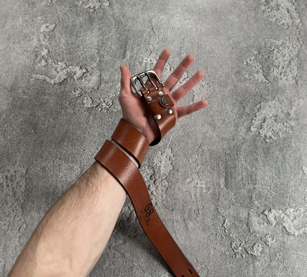 G-Star G star raw brown leather casual belt biker punk y2k Size ONE SIZE - 1 Thumbnail