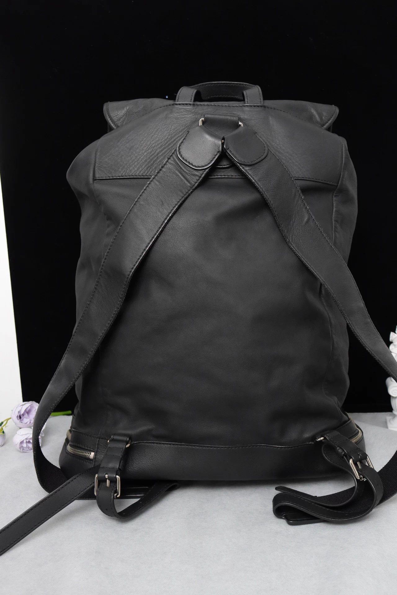 Balenciaga Balenciaga Black Leather Backpack Size ONE SIZE - 2 Thumbnail