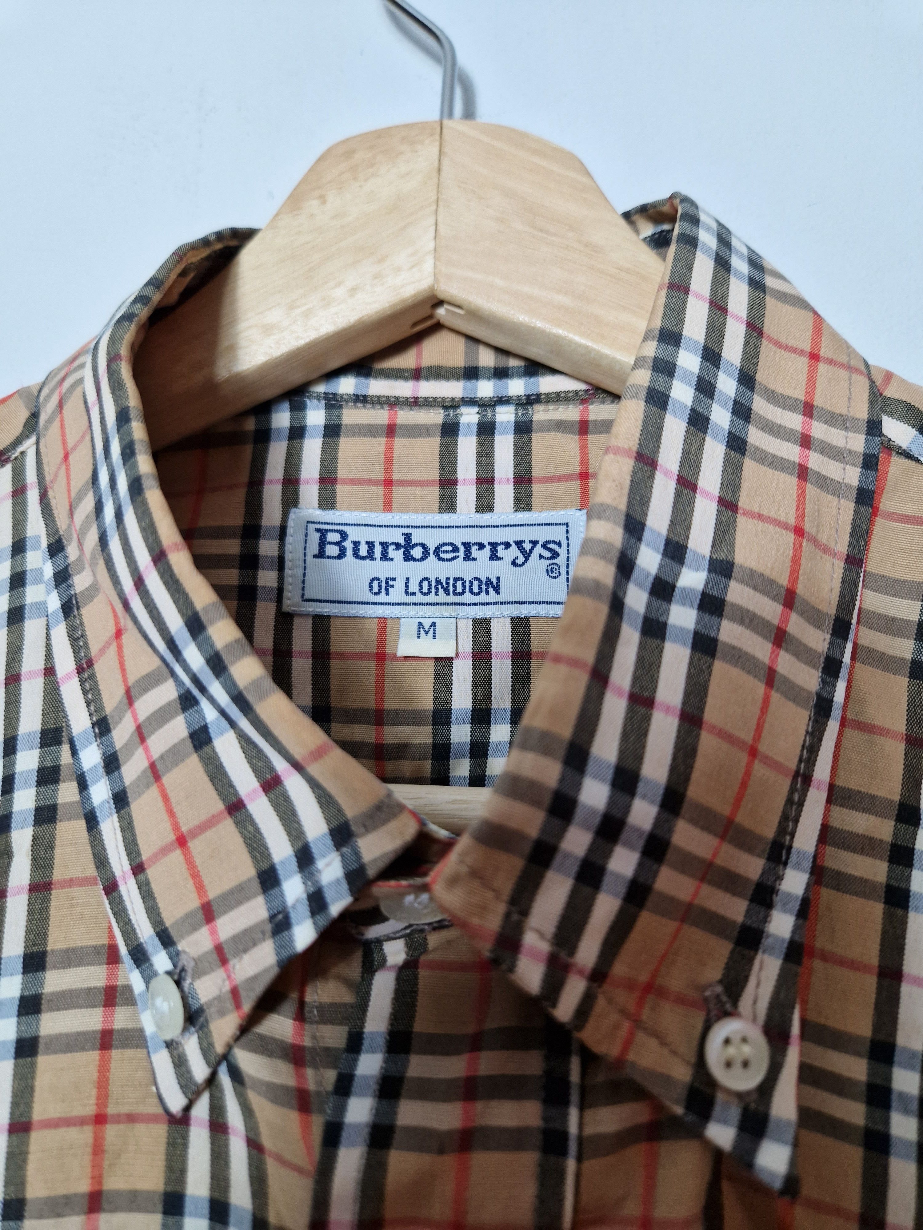 Burberry × Vintage Burberry vintage 90s nova check fullprinted shirt Size US L / EU 52-54 / 3 - 6 Thumbnail
