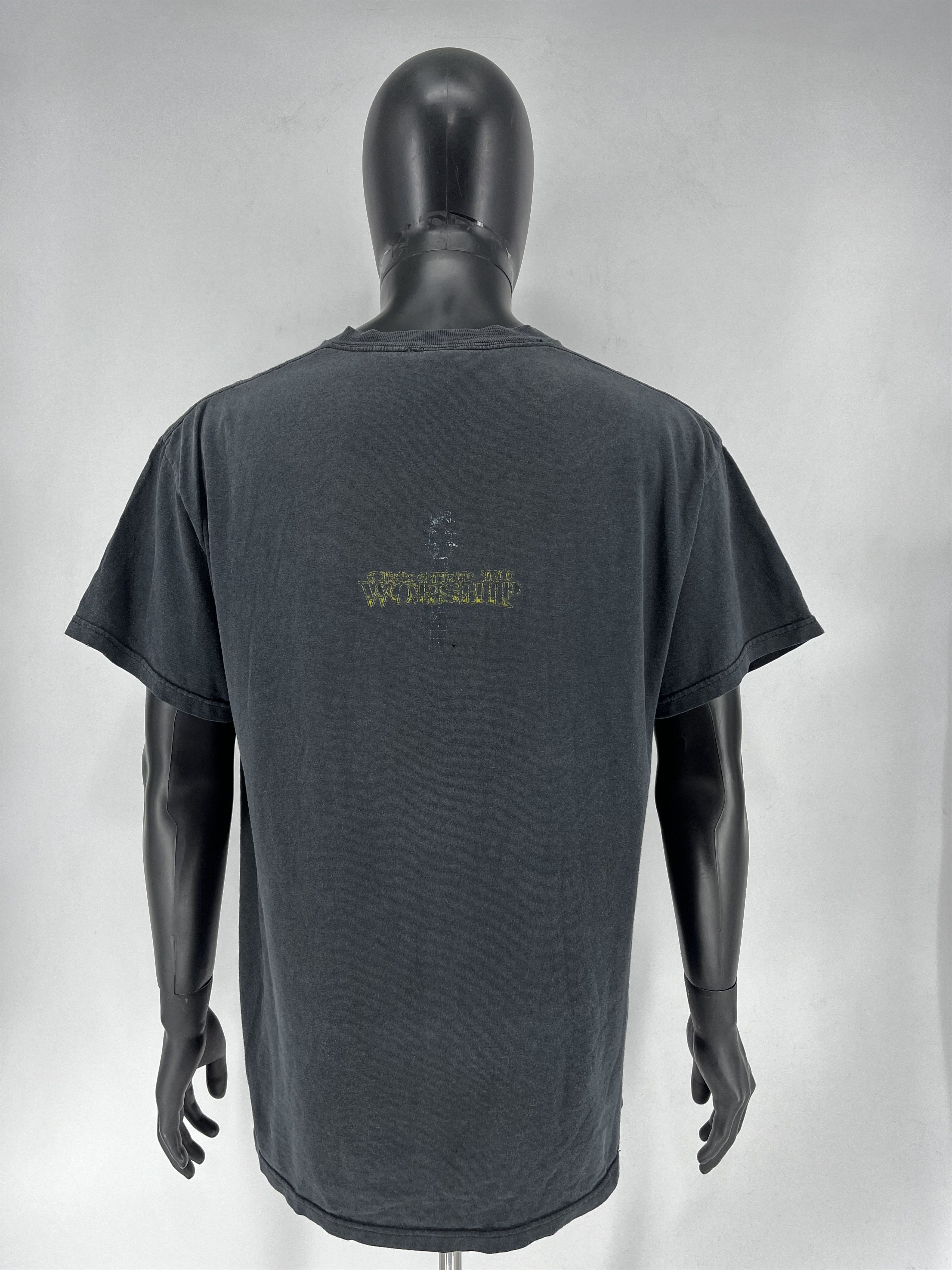 Band Tees Vintage Created To Worship Shirt Mens Large Black 1990s Size US L / EU 52-54 / 3 - 10 Thumbnail