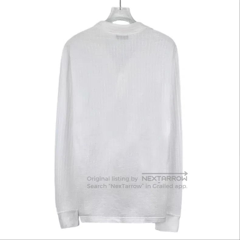Dior Dior White little bee embroidered cotton long-sleeved polo Size US S / EU 44-46 / 1 - 2 Thumbnail