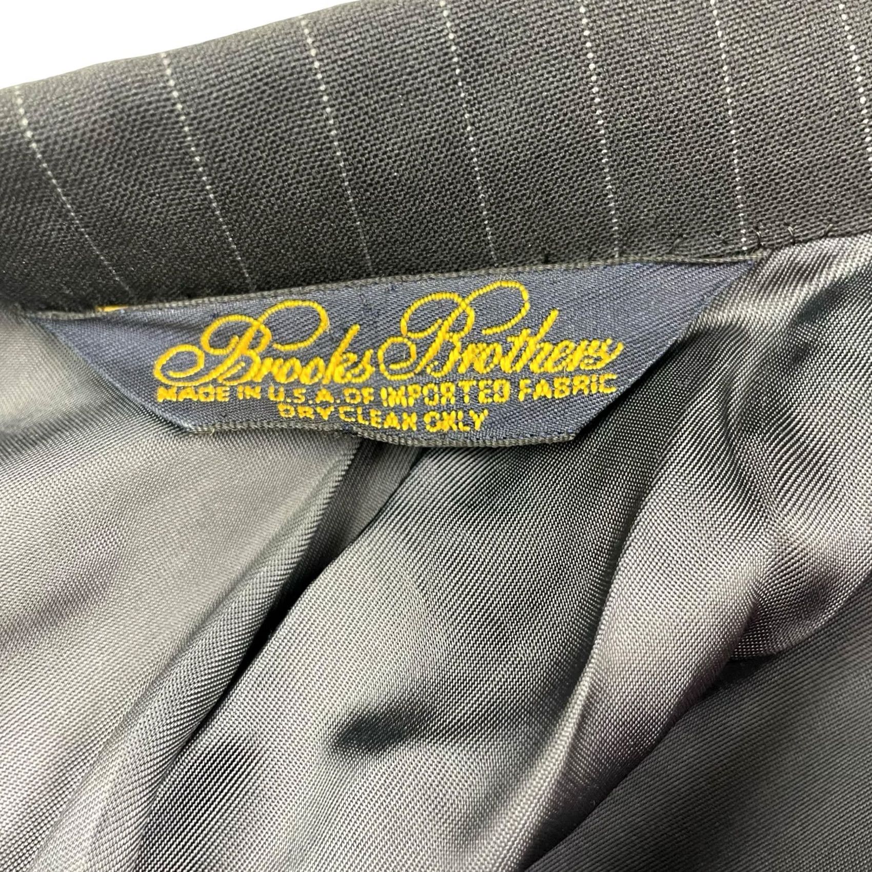 Brooks Brothers Brooks Brothers Golden Fleece Blazer Navy Stripe USA 2-Button Wool 44R Men's Size 44R - 5 Thumbnail