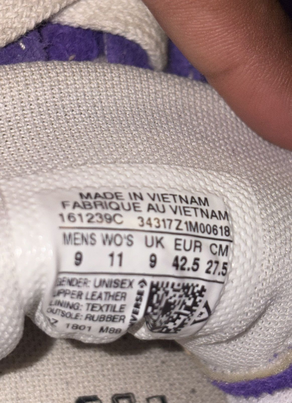 Converse × Vintage Converse One Star Purple Size US 9 / EU 42 - 5 Thumbnail